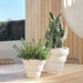 Ulrika Pot White 28cm x 27cm x 24cm