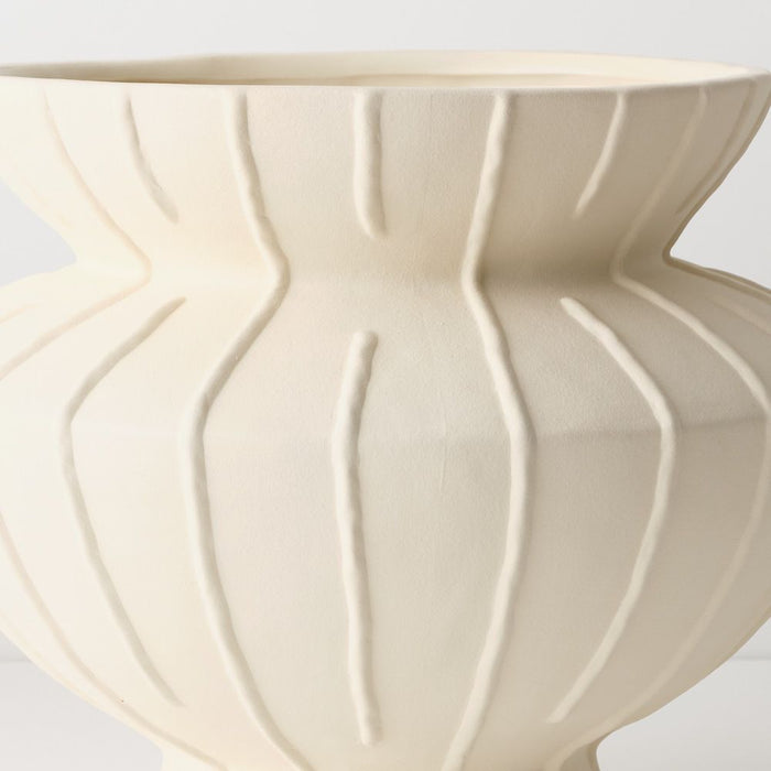 Forte Pot 35cm Ivory - FLORA DESIGNS