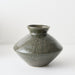 Natsuka Squat Vase 25cm Dark Olive - FLORA DESIGNS