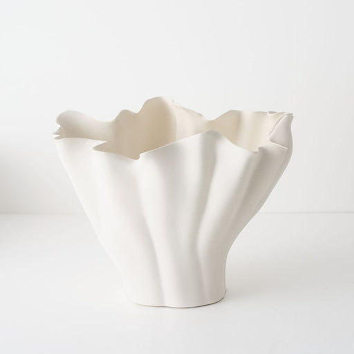 Lysia Vase 41cm White - FLORA DESIGNS