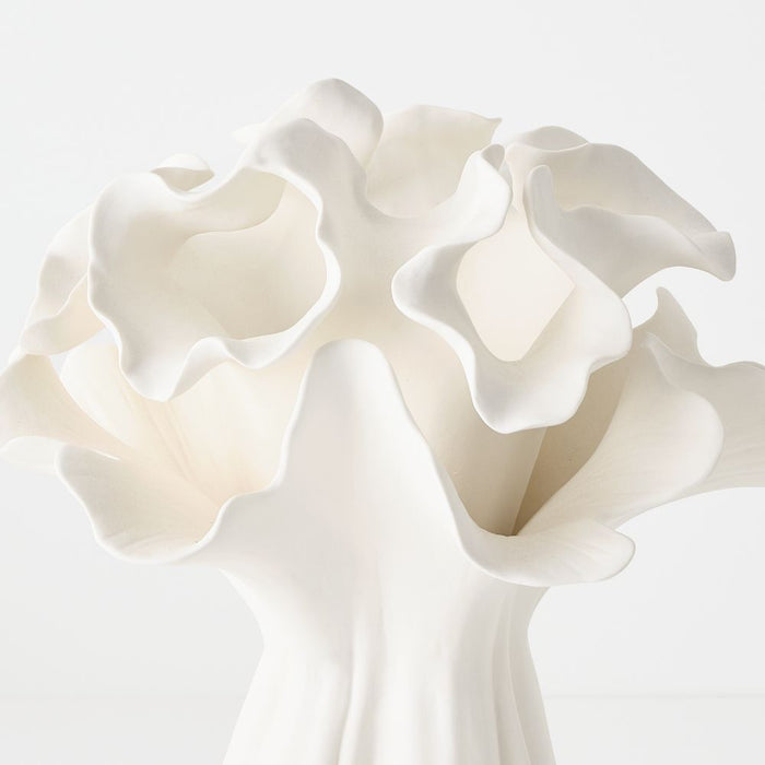 Mirelle Vase 32cm White - FLORA DESIGNS