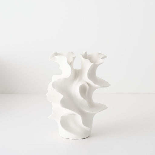 Eveline Vase 26cm White - FLORA DESIGNS
