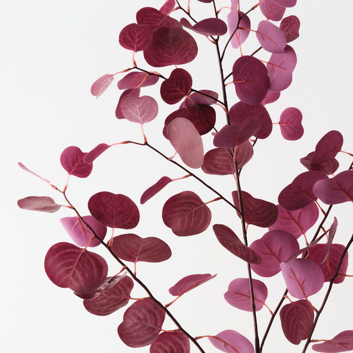 Artificial Eucalyptus Spray 110cm Burgundy - Pack of 12 - FLORA DESIGNS