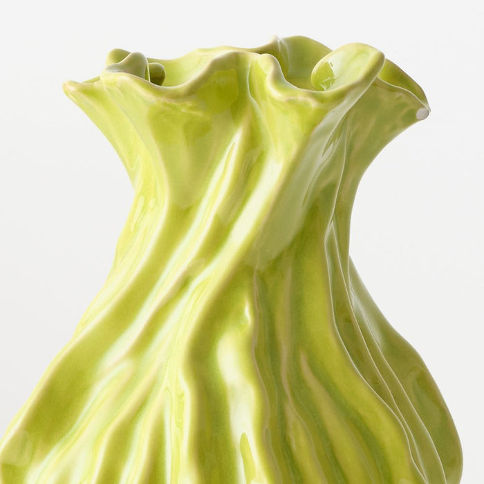 Evora Vase 25cm Chartreuse - FLORA DESIGNS
