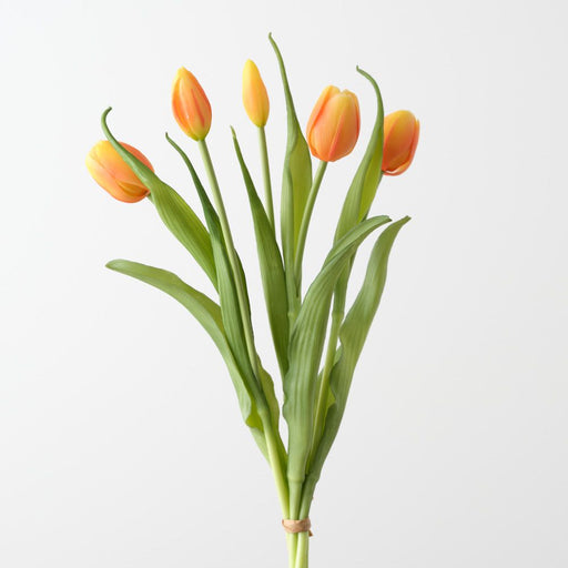 Artificial Tulip Bundle 41cm Orange - Pack of 12 - FLORA DESIGNS