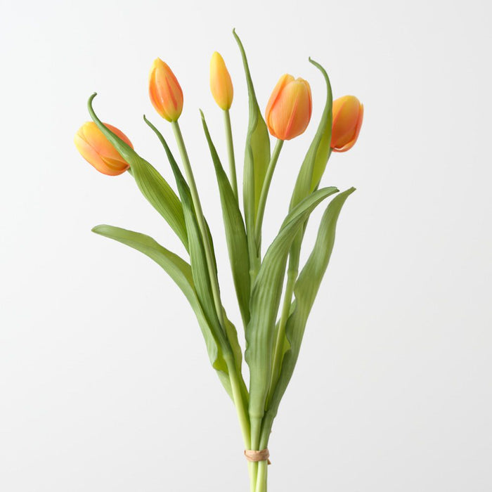 Artificial Tulip Bundle 41cm Orange - Pack of 12 - FLORA DESIGNS