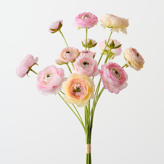 Artificial Ranunculus Bundle 67cm Pink Assorted - FLORA DESIGNS