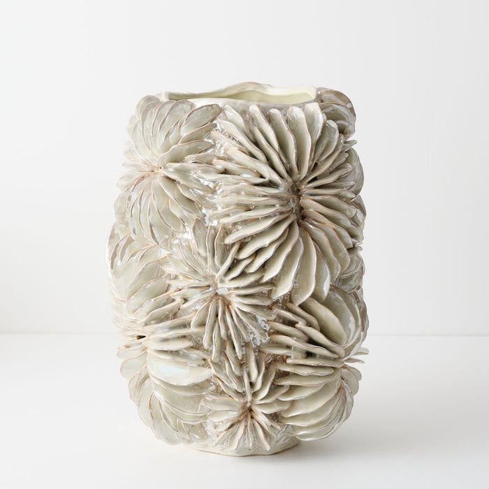 Lucent Vase 40cm Shell - FLORA DESIGNS