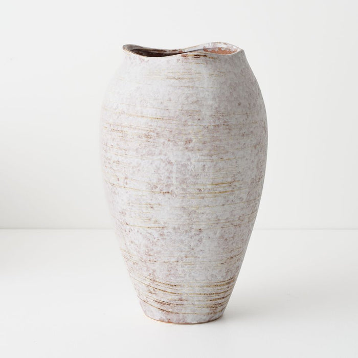 Niveo Vase 36cm Cream - FLORA DESIGNS