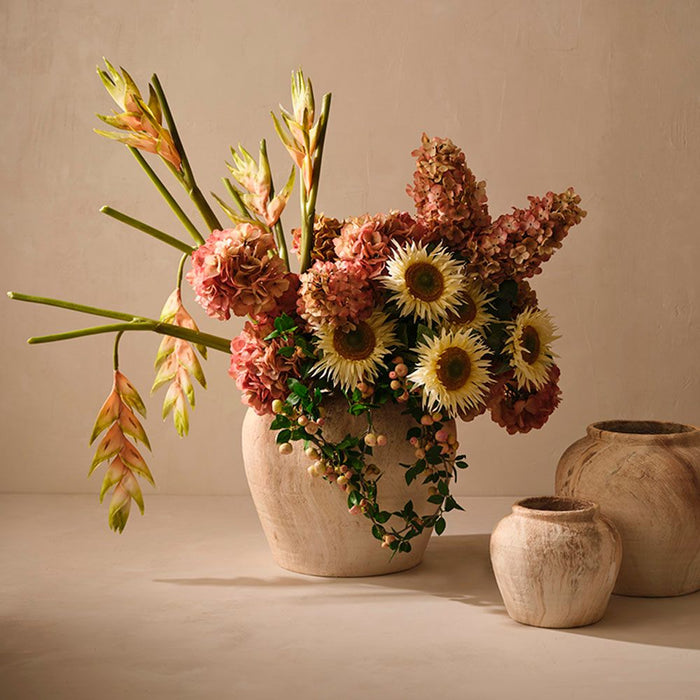 Artificial Sunflower 61cm Light Yellow - Pack of 6 - FLORA DESIGNS