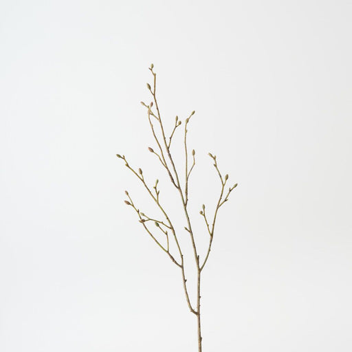 Artificial Twig Bud Spray 75cm Green Brown - FLORA DESIGNS