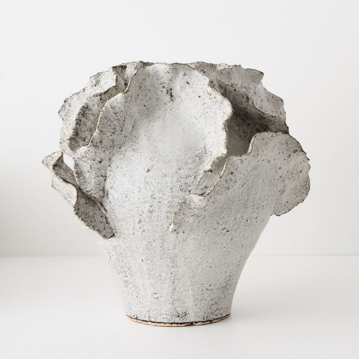 Pelago Vase 32cm Cream Brown - FLORA DESIGNS