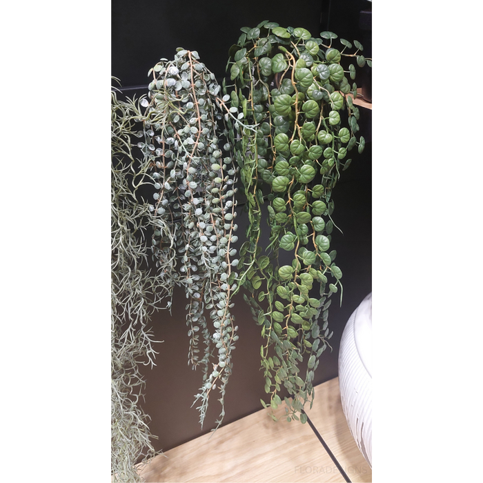 Fern Button Hanging Bush Green 86cm Set of 12