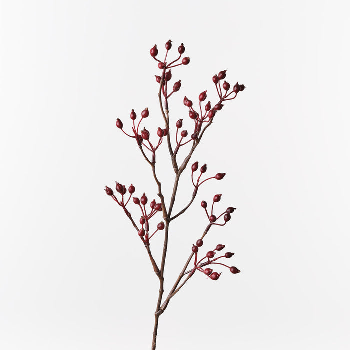 Rosehip Spray Red 61cm Pack of 12