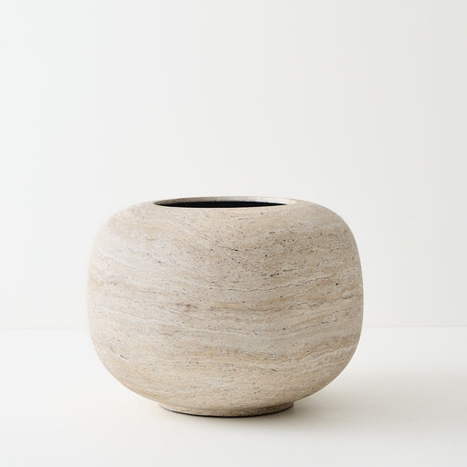 Pot Koro Ivory Travertine 40cm x 54cm