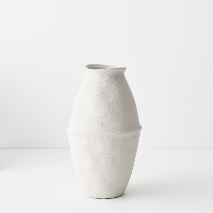 Vase Diavolo Limestone 33cm x 19cm Pack of 2