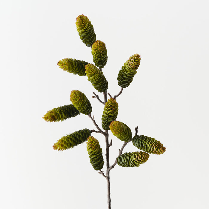 Pine Cone Spray Green 61cm Pack of 12