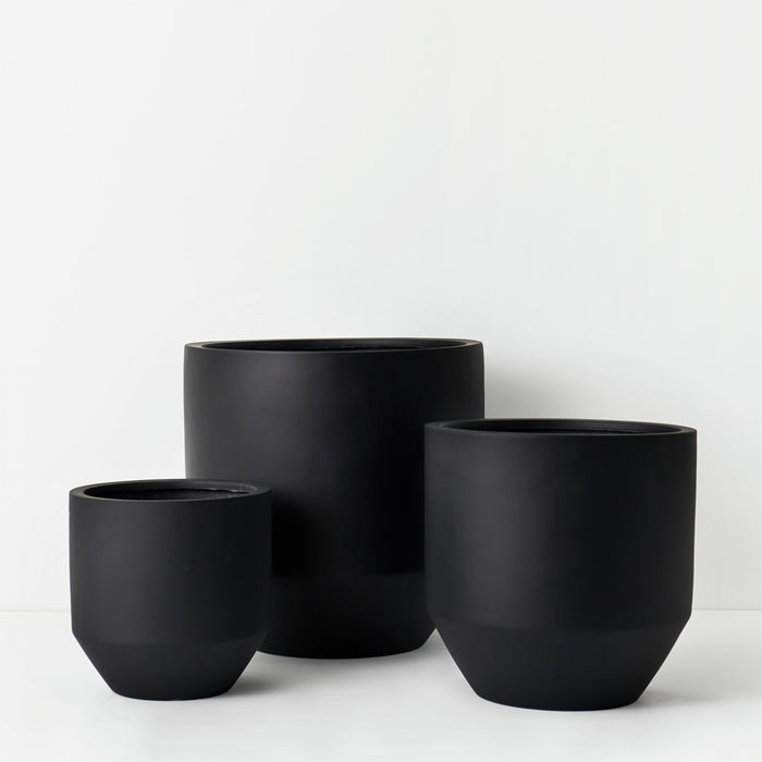 Pot Nomilo Black Set of Three 50cm