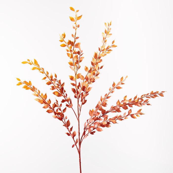 Myrtle Leaf Spray Orange 97cm - Pack of 12