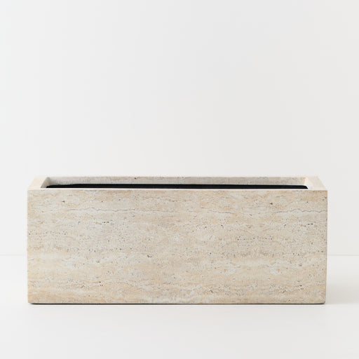 Trough Scarlo Ivory Travertine 80cm x 30cm x 30cm