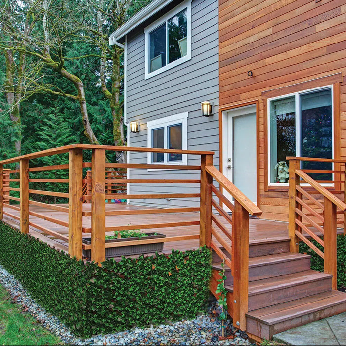 Laurel Leaf Artificial Hedge Extendable Trellis UV Resistant 2m