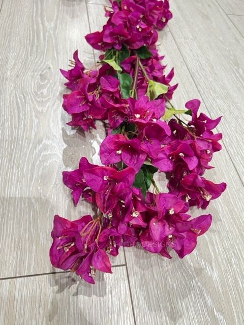 Bougainvillea Garland 120cm Fuschia Pack of 6