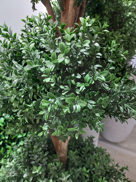 Boxwood Triple Ball Topiary Tree 120cm