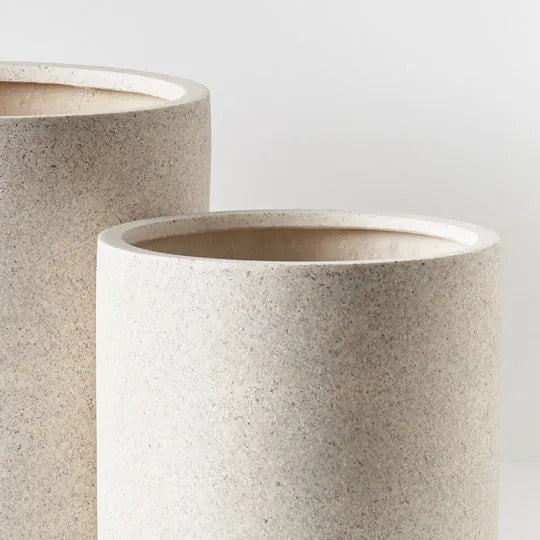 Cenzo Ash White Pot Pack of Two 50cm