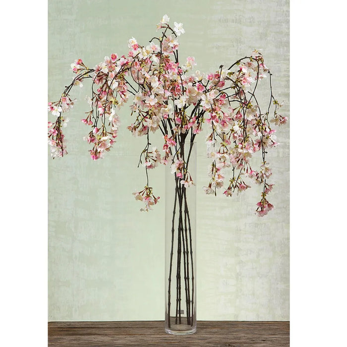Cherry Blossom Hanging Spray Pink 130cm Pack of 12
