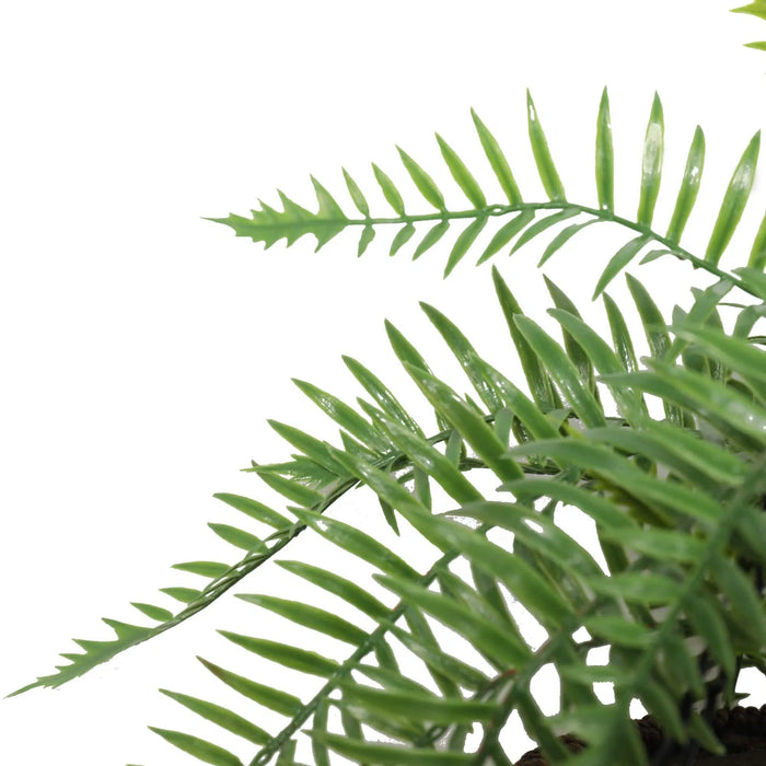 Large Artificial Fern Hanging Basket UV Resistant 48cm