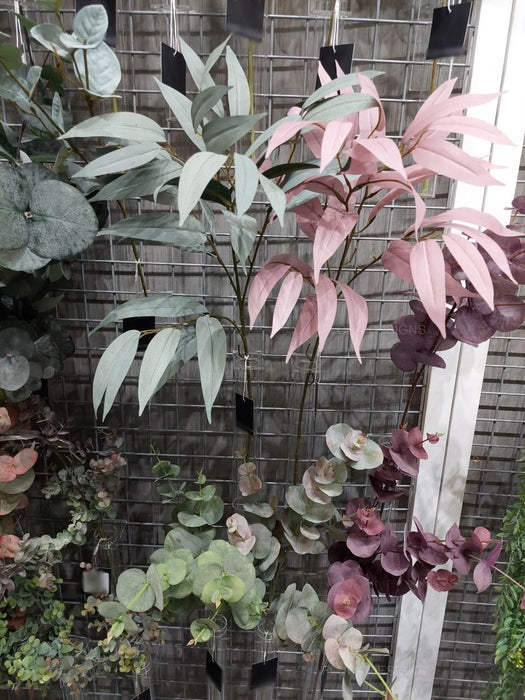 Eucalyptus Long Leaf Spray 78cm Dusty Pink Pack of 12