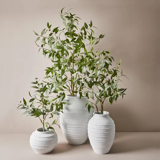 Eucalyptus Tree 90cm Grey Green Set of 2
