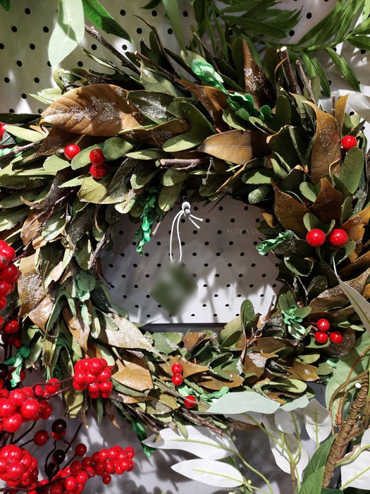 Frosted Berry Wreath 43cm Set of 2