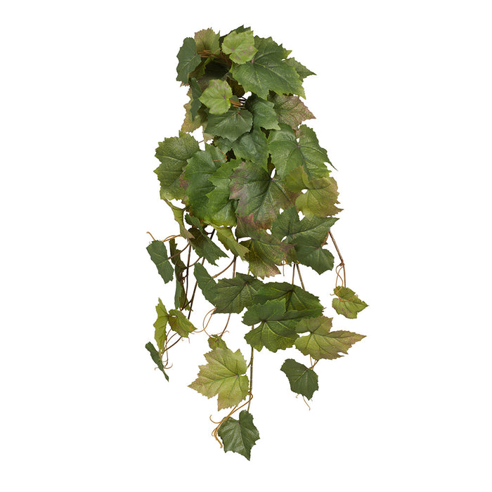 Grape Leaf Hanging Bush Green 67cm Pack of 6