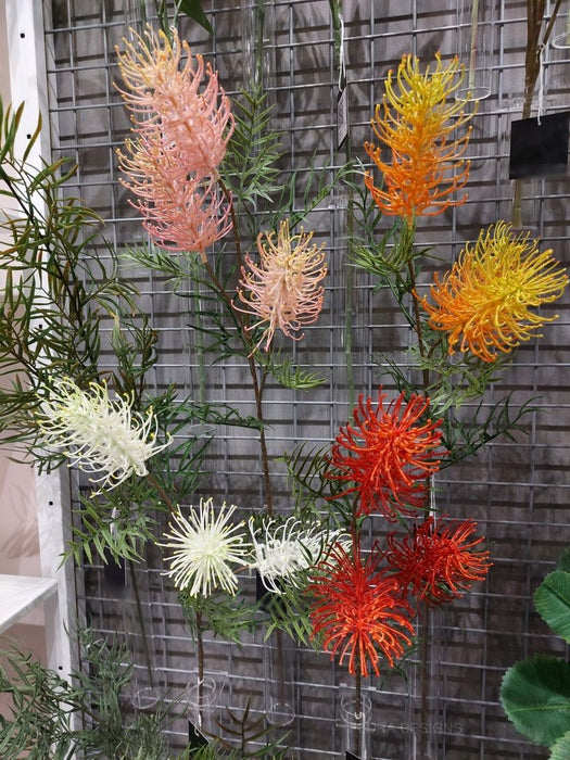 Grevillea Spray 84cm Orange Yellow Pack of 12