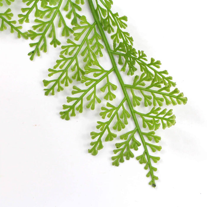 Artificial Hanging Fresh Green Maiden Hair Fern Bush UV Resistant 80cm Set of 2