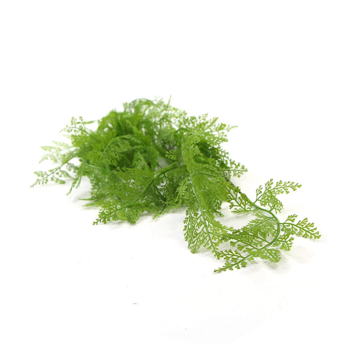 Artificial Hanging Fresh Green Maiden Hair Fern Bush UV Resistant 80cm Set of 2