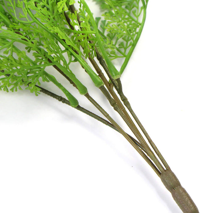 Artificial Hanging Fresh Green Maiden Hair Fern Bush UV Resistant 80cm Set of 2