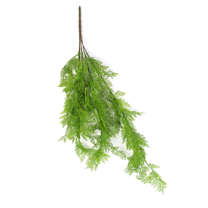 Artificial Hanging Fresh Green Maiden Hair Fern Bush UV Resistant 80cm Set of 2
