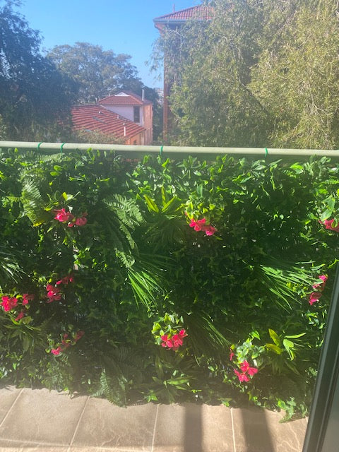 Flowering Lilac Vertical Garden / Green Wall UV Resistant 100cm x 100cm Panel