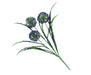 Lush Flowering Purple Hydrangea Stem 35cm