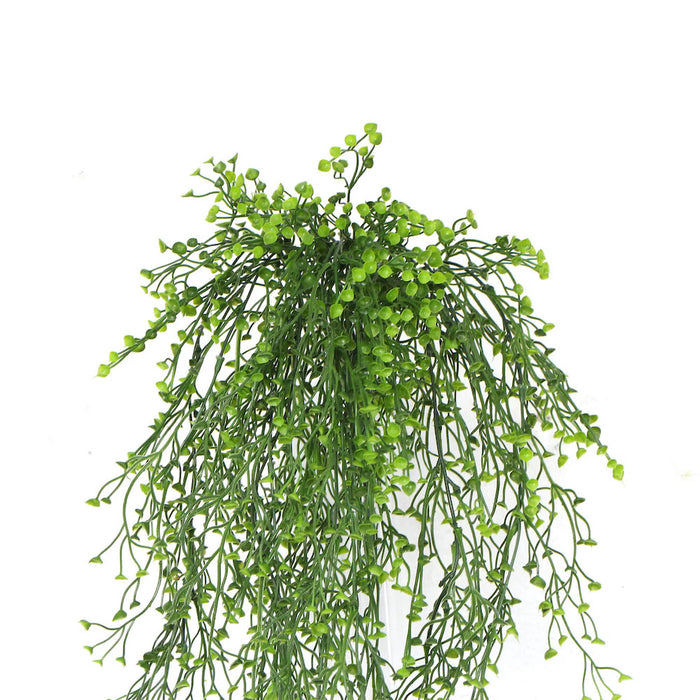 Artificial Natural Green Hanging Plant UV Resistant 90cm Set of 2
