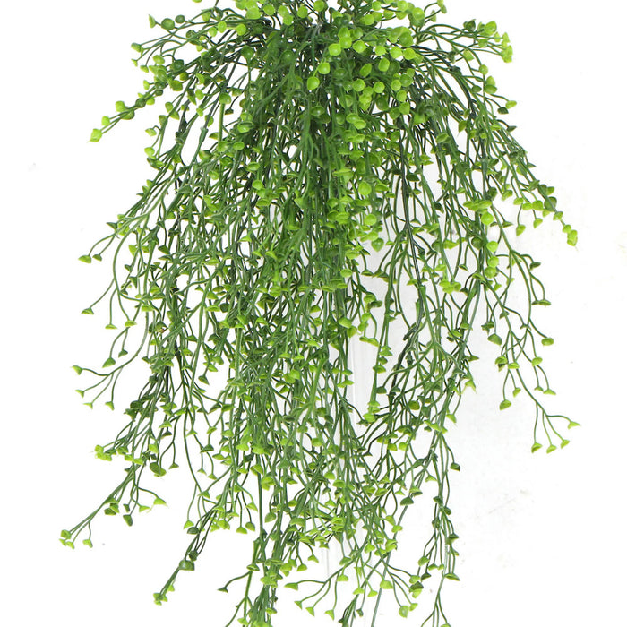Artificial Natural Green Hanging Plant UV Resistant 90cm Set of 2