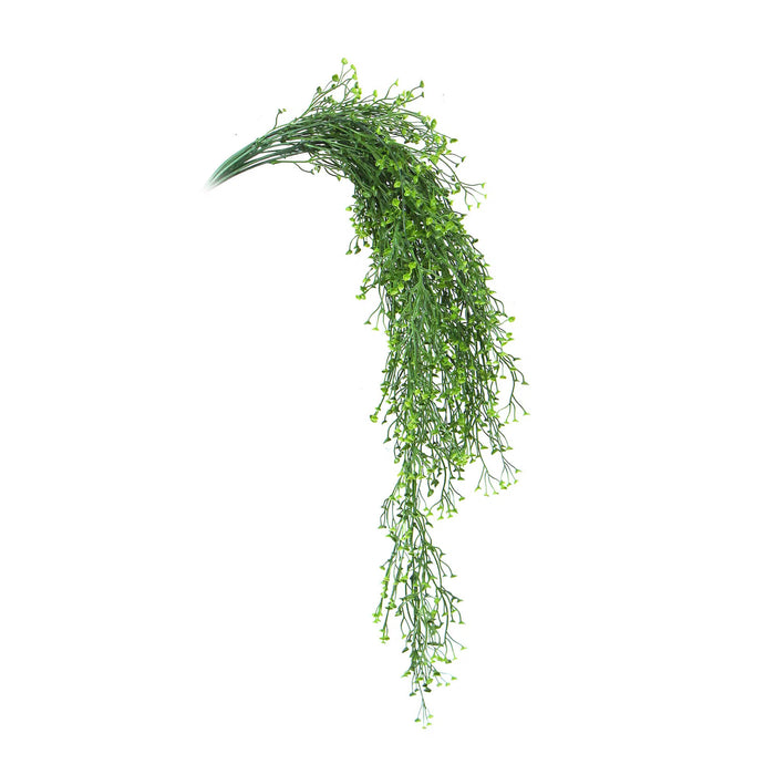 Artificial Natural Green Hanging Plant UV Resistant 90cm Set of 2