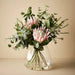 Protea King Mix in Vase - Light Pink - 57cm