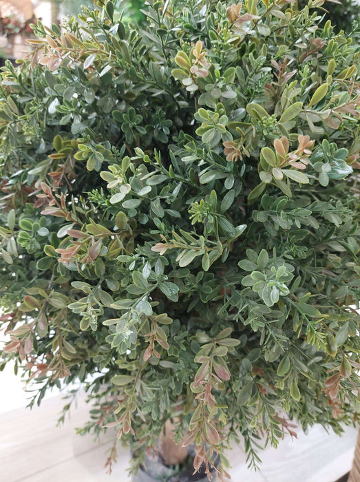 Red Day Leaf Ball Topiary Tree 85cm