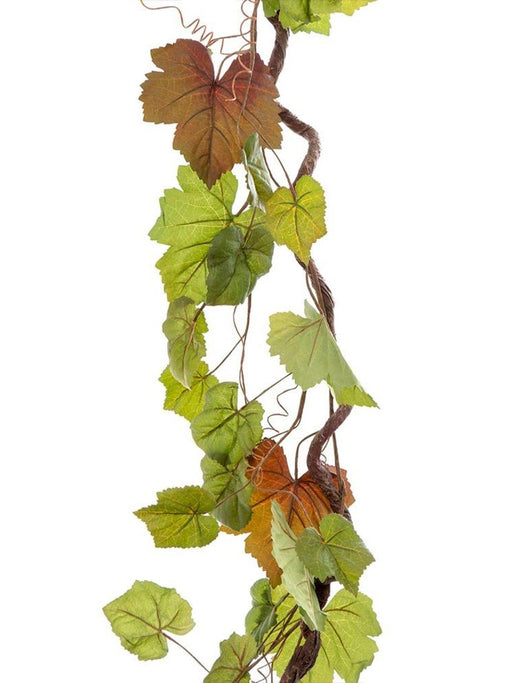 Vine Leaf Garland Grape 150cm Green Pack of 6