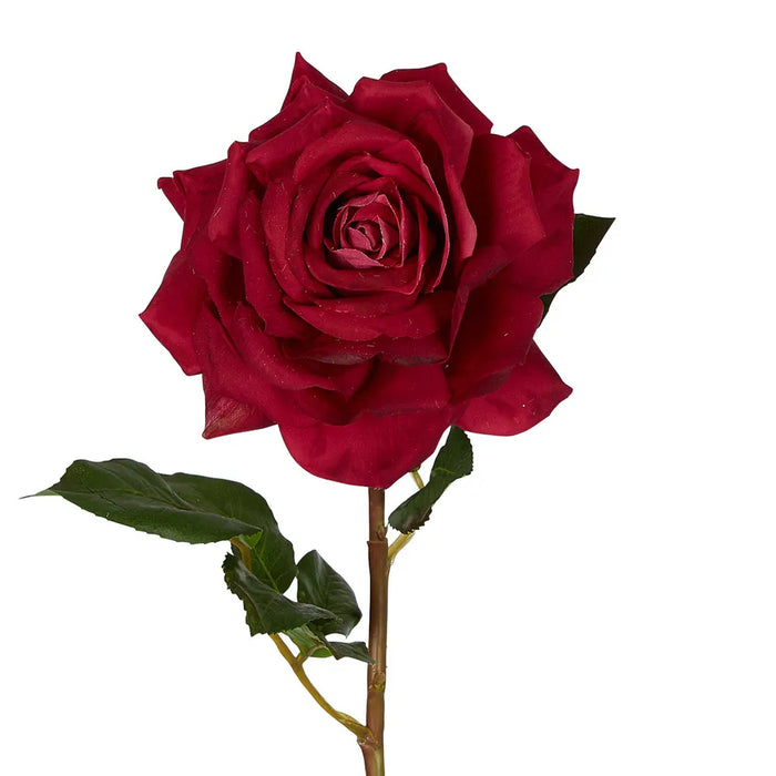 Stella Real Touch Rose Stem Dark Pink 50cm Pack of 12