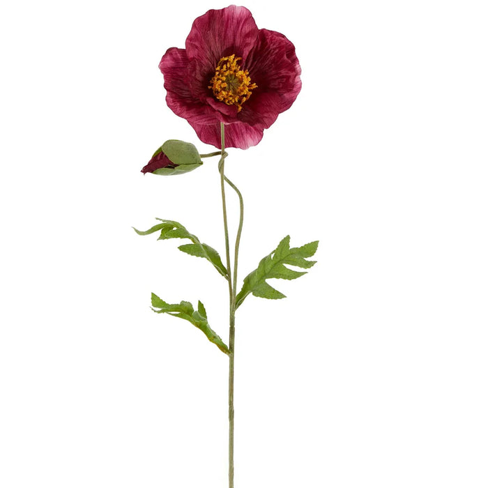 Poppy Stem 68cm Plum Pink Pack of 12