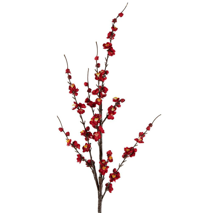 Japonica Blossom Stem Red 120cm Pack of 12